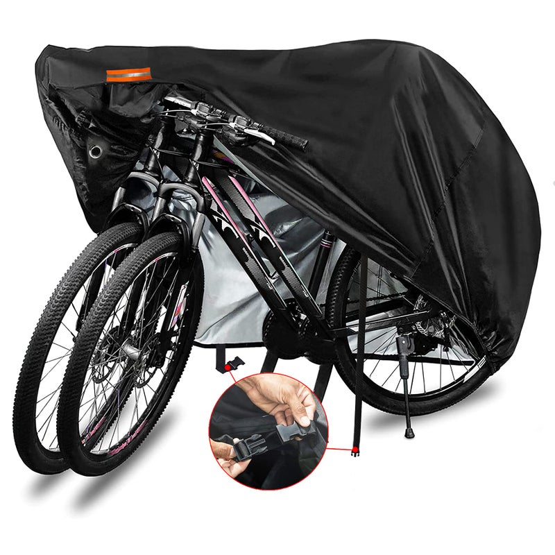 Indeed BUY Bike Cover for 1, 2 or 3 Bikes Waterproof Bicycle Cover Outdoor Bike Storage Covers XL XXL 420D Heavy Duty Rain Sun UV Wind Proof for Mountain Road Electric Bike etc - Image 1